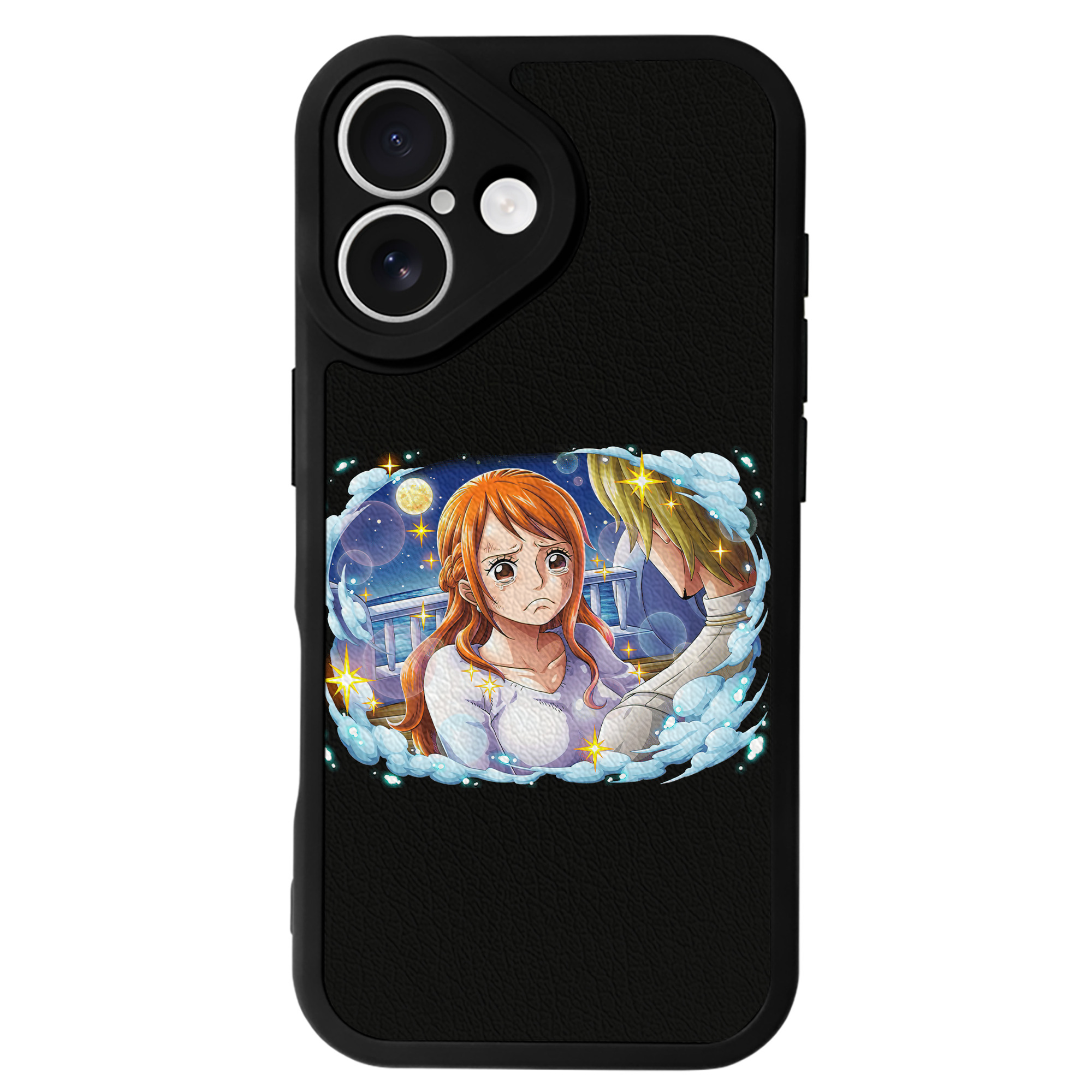 （画像用） ワンピース ナミ ONE PIECE Nami 【iPhone 16シリーズ対応】シリコンスマホケース（レザー調） 材質：シリコン